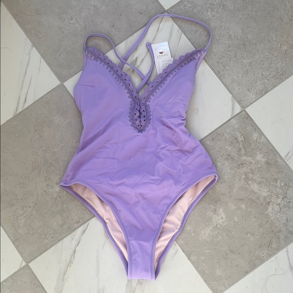 Purple One Piece Swimsuit